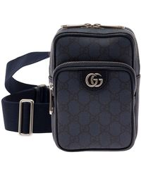 Gucci - 'Mini Ophidia' Crossbody Bag With Double G Detail - Lyst