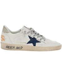 Golden Goose - Ballstar Nappa Upper Toe And Spur Suede Star Leather Heel - Lyst