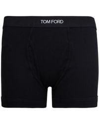 Tom Ford - Cotton Boxer With Logo - Lyst