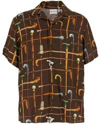 Drole de Monsieur - 'La Chemise Cannes' Bowling Shirt With Cuban - Lyst