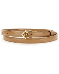 Fendi - Cintura Con Fibbia Con Logo Ff - Lyst