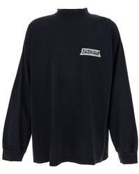 Balenciaga - Sweatshirt With Logo On Front And Back - Lyst