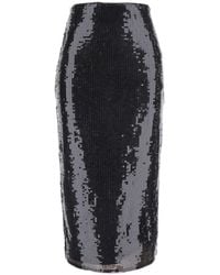 ROTATE BIRGER CHRISTENSEN - Sequin Pencil Skirt Made Of Recycled Polyester And Elasta - Lyst
