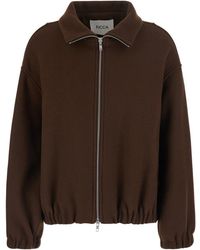 Jucca - High Collar Bomber With Dropped Shoulders - Lyst