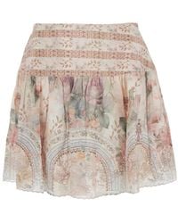 DREAM CATCHER - Skirt 'Elena' With All-Over Floral Print - Lyst