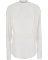 Fendi - Shirt With Mandarin Collar - Lyst