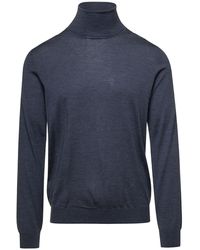 Laneus - Sweater With Turtleneck And Ribbed Trim - Lyst