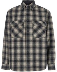 Tonywack - 'Ombré' Shirt With Check Motif And Two Front Pocke - Lyst