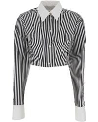 Sportmax - 'Abano' And Shirt With All-Over Stripe Motif And - Lyst