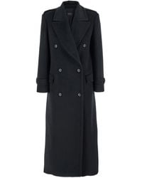 Le Plain - Oversized Coat With Shirt Collar And Pockets - Lyst