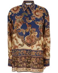 Zimmermann - Camicia 'Aster' Con Colletto Classico E Stampa All-Over In - Lyst