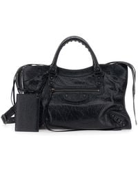 Balenciaga - 'Le City Bag' Medium Handbag With Adjustable And Remo - Lyst