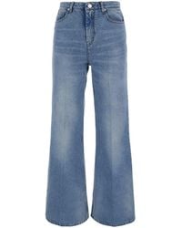 Ami Paris - Flare Cut Jeans With Logo Patch On The Back - Lyst