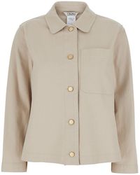 Max Mara - 'S Maxmara 'Fascino' Shirt With Classic Collar And Jewel Buttons - Lyst