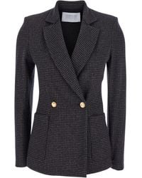 Harris Wharf London - Double-Breasted Jacket With Notched Revers In - Lyst
