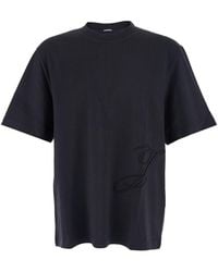 Jacquemus - 'Le T-Shirt Club' T-Shirt With Logo J On The Front - Lyst