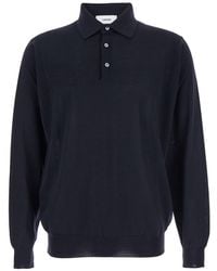 Lardini - Polo Con Colletto Classico E Spalle Scese - Lyst