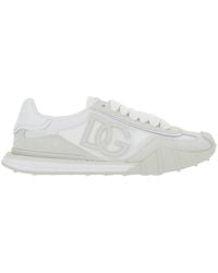 Dolce & Gabbana - 'Dg Athletic' Low Top Sneakers With Logo Patch On The Tongue And Maxi Logo On The Side - Lyst