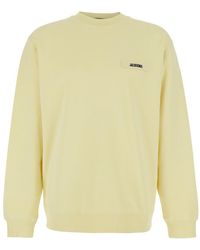 Jacquemus - 'Le Sweatshirt Gros Grain' Crewneck Sweatshirt With Logo Patch On The Front - Lyst