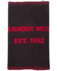McQueen - And Scarf With Jacquard Logo - Lyst