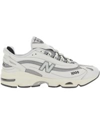 New Balance - Low Top Sneakers With Logo Patch On Side And Tongue And Perforated Panels - Lyst