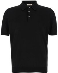 La Fileria - Knit Polo Shirt With Classic Collar - Lyst
