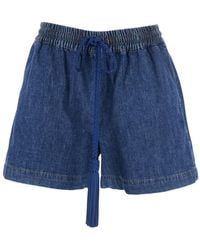 Valentino - Shorts With Welt Pockets And Front Closure - Lyst