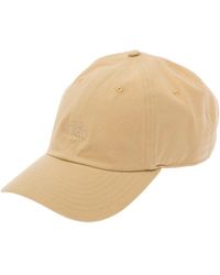 The North Face - Cappello da baseball con ricamo logo tono su tono in cotone beige uomo - Lyst
