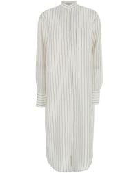 TOTEME - Dress Round-Neck Striped - Lyst