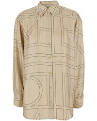 TOTEME - Shirt Embroidered Silk - Lyst