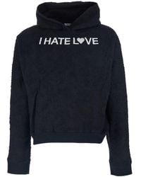 JORDANLUCA - Hoodie With Fixed Hood And Print On The Front - Lyst