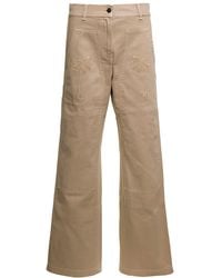 Palm Angels - Embroidered Straight-Leg Trousers - Lyst
