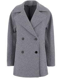 TOTEME - Double-Breasted Jacket With Notched Revers - Lyst