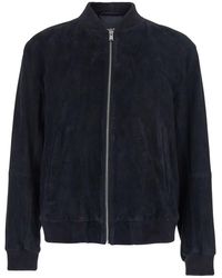 BOSS - Jacket With Mandarin Collar And Two Welt Pockets On The - Lyst
