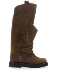 The Attico - 'Robin Passeggiata' Boots With Round Toe - Lyst