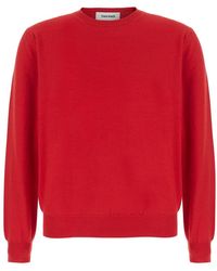 Tonywack - Wool And Cashmere Crew-Neck Knit With Round Neck And Long Sle - Lyst