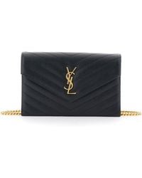 Saint Laurent - Envelope Clutch 'Cassandre' With Chain Strap - Lyst