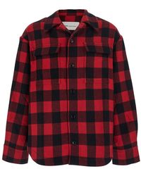Ami Paris - Cotton Overshirt With Bell Collar And Long Sleeves For M - Lyst