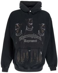 Represent - Hoodie With Maxi Logo Print On The Front And Faded Des - Lyst