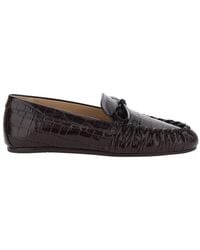 Stuart Weitzman - Loafers Britt Bow Loafer With Leather Bow For - Lyst