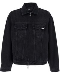 Represent - Jacket With Classic Collar And Logo Patch On The Pocket - Lyst