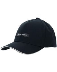 Emporio Armani - Baseball Cap Logo Patch Cotton - Lyst