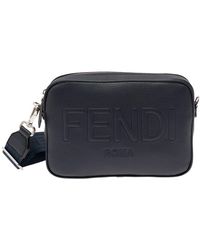 Fendi - Crossbody Bag With Embossed Logo - Lyst