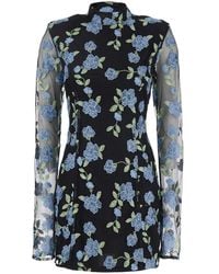 ROTATE BIRGER CHRISTENSEN - Mesh Mini Ls Dress - Lyst