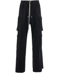 Rick Owens - Pantalone 'Cargo Belas' Con Vita Con Coulisse E Tasche Cargo I - Lyst