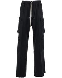 Rick Owens - 'Cargo Belas' Cargo Pants With Drawstring Waist And Cargo Pockets - Lyst