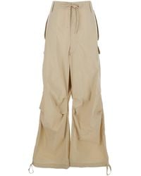 P.A.R.O.S.H. - P.A.R.O..H. Pantalone Con Vita Con Coulisse E Tasche Cargo - Lyst