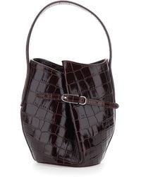 Liffner - Leather Bucket Bag With Belt For - Lyst