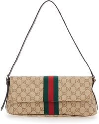 Gucci - 'Madison' Medium Shoulder Bag With Web Stripe - Lyst