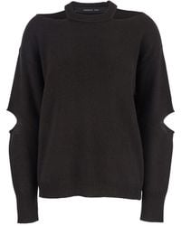 FEDERICA TOSI - Maglione Con Dettagli Cut-Out E Finiture A Coste - Lyst